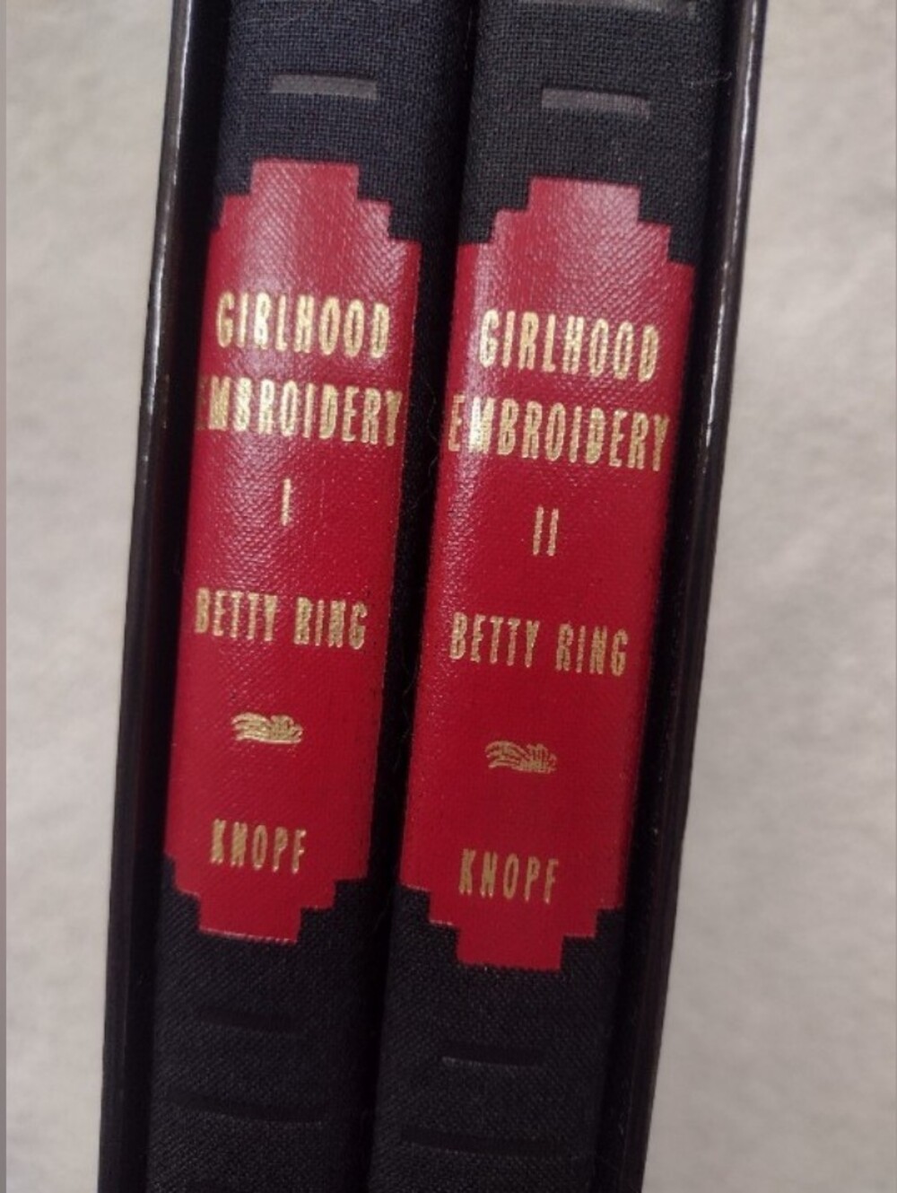 Betty Ring Girlhood Embroidery 2 Vol Set Signed Bookplates 1st Ed 1993